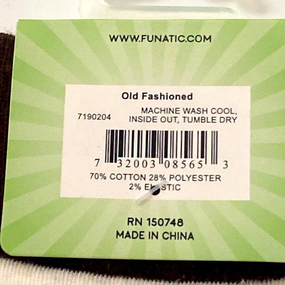 Funatic Call Me Old Fashioned Novelty Cocktail Socks OS - Picture 8 of 11